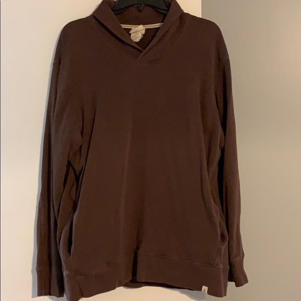 North face sweatshirt with pockets warm mensL